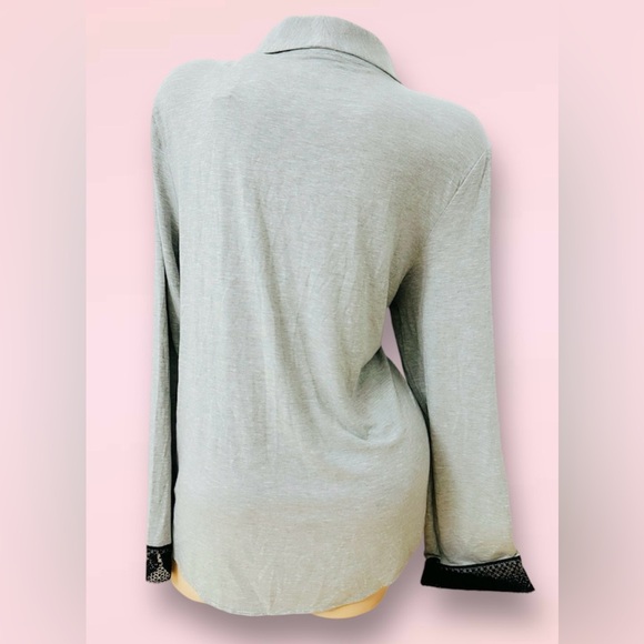 Victoria's Secret Pajama Sleepwear Modal Heaveny Top Cardigan & Satin Pants L - Picture 7 of 9